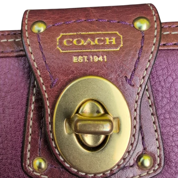 Coach Bags Coach Address Book Check Book Card Holder Purple